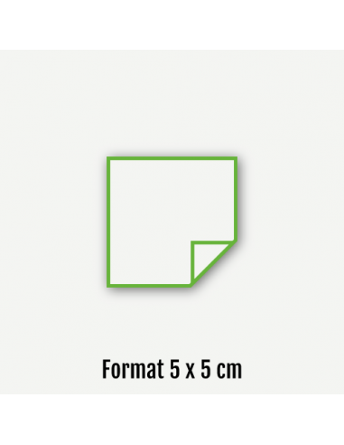 Aufkleber Format 5 x 5 cm Quadratisch