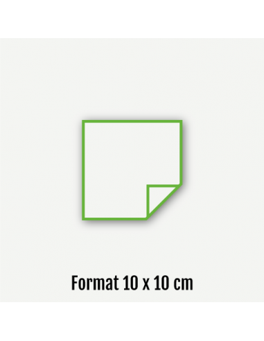 Aufkleber Format 10 x 10 cm Quadratisch