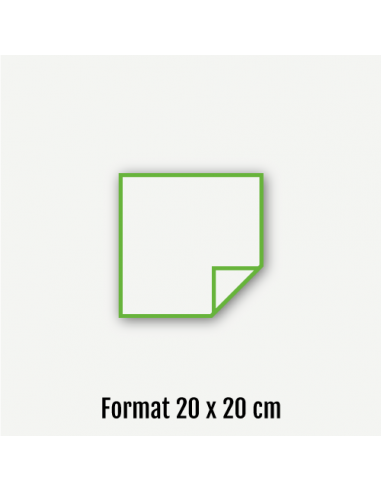 Aufkleber Format 20 x 20 cm Quadratisch