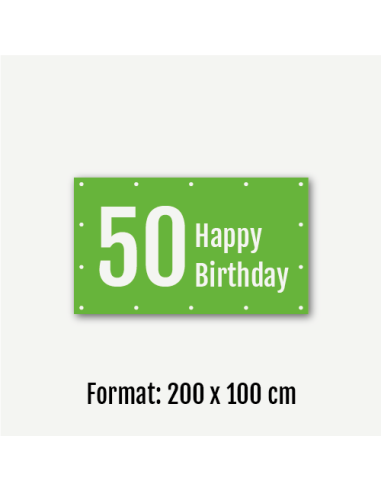 Geburtstagsbanner - 50. Geburtstag
