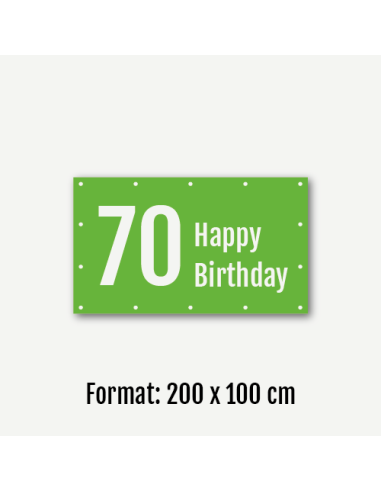 Geburtstagsbanner 70. Geburtstag online gestalten