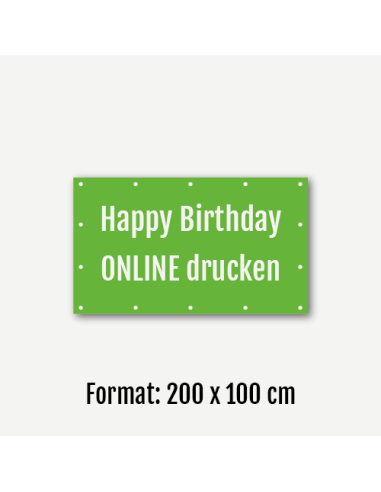 Geburtstagsbanner 200 x 100 cm online drucken