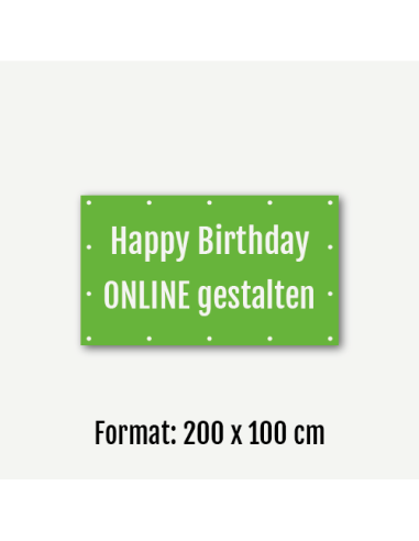 Geburtstagsbanner 200 x 100 cm online gestalten