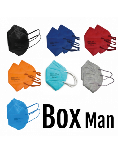 Musterbox Männer - farbige FFP2-Masken  zum Aktionspreis