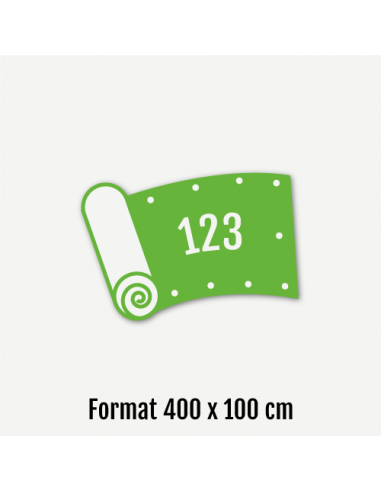 PVC-Banner 400 x 100 cm randverstärkt ab Datei