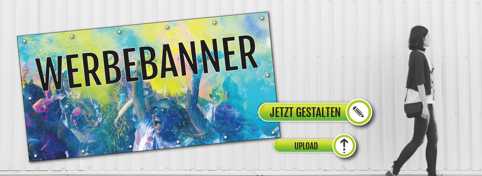 PVC-Banner Werbetransparent - Bestpreis - Online Gestalten - Kostenlose Lieferung