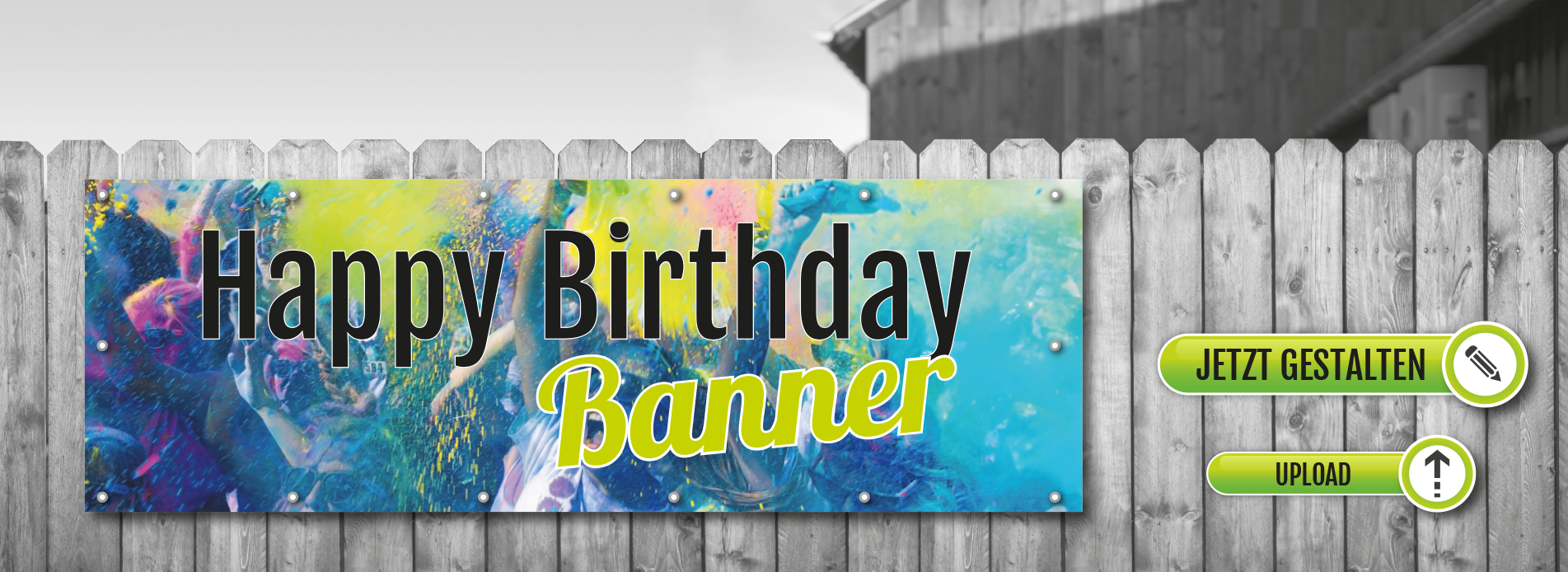 Geburtstagsbanner | Banner für Geburtstag | einszweidreidruck